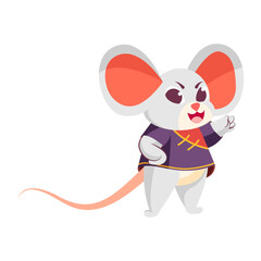 Isolated mouse costume baby vector illustration