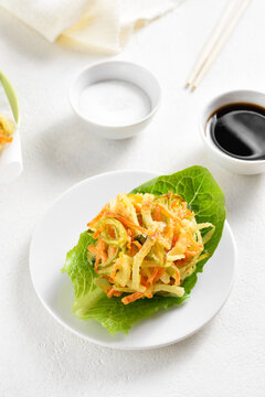 Diep fried vegetables in asian style