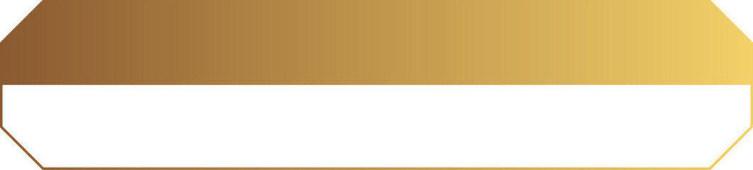 Obraz premium Golden gradient option bar, options template gold, text box title frame border