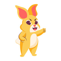 Isolated rabbit baby vector illustration