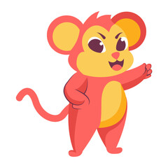 Isolated monkey baby vector illustration
