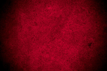 Fototapeta premium Old wall texture cement black red background abstract dark color design are light with white gradient background.