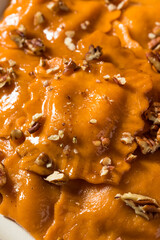 Homemade Autumn Pumpkin Ravioli