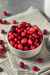 Raw Red Organic Fresh Cranberries