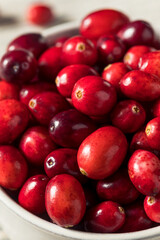Raw Red Organic Fresh Cranberries