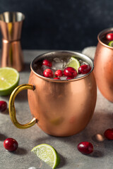 Boozy Cranberry Moscow Mule