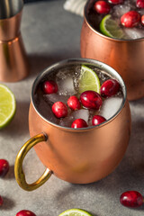 Boozy Cranberry Moscow Mule