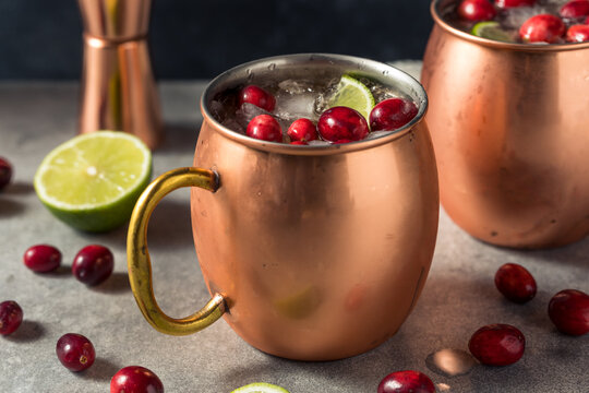 Boozy Cranberry Moscow Mule