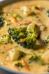 Homemade Healthy Broccoli Cheddar Soup