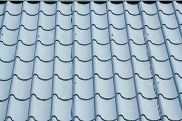 Blue ceramic roof and pattern texture