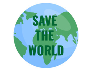 save the world save the earth World environment day. Ecology concept. Global map with leaves. Nature illustration. Planet earth. World map. Earth day. Save earth. Vector