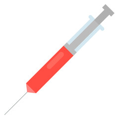 Fototapeta premium syringe vector isolated on white