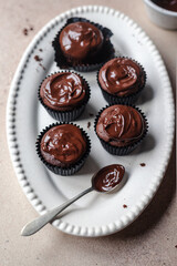 Baked butter cupcake chocolate homemade cake 
