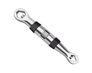 Vector Illustration Universal Wrench isolated on white background. Carpentry hand tools.