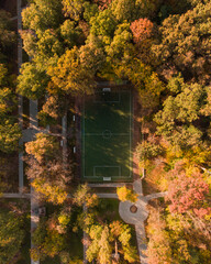 Football field in the park © Kozma