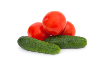 tomatoes and cucumbers