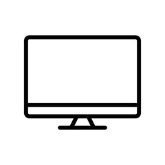 Monitor line icon illustration. icon illustration related to electronic, technology. Simple vector design editable. Pixel perfect at 32 x 32