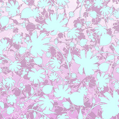 Vintage seamless watercolor pattern of plants. Herbs, flowers, chamomile, flowers watercolor. abstract splash of paint.graphic flowers , sunflower, leaves, calendula.chamomile, daisy, acorn, walnut