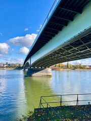 the bridge over the  Rin river, bonn, germany