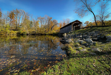 Fallasburg Covered Bridge in October