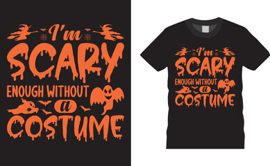 Spooky halloween svg t-shirt design vector template. scary saying horror quotes. ready for print cricut, label, shirts, decoration, greeting cards, Poster, Background, emblem, pumpkin, witch, holiday