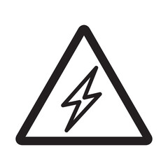 Lighting Bolt Icon Vector Illustration Style