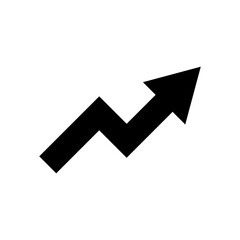 uptrend arrow sign for graphic design element
