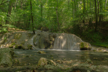 Obraz premium waterfall in the forest