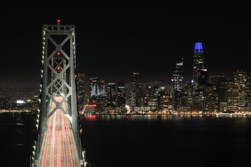 The Bay Bridge going into San Fransisco 