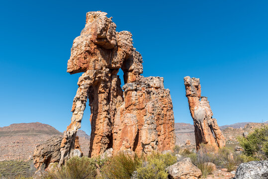 Rock formations on the Vensterklippe hiking trail at Dwarsrivier