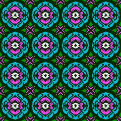 Seamless Pattern Ornament, Traditional, Ethnic, Arabic, Turkish, Indian Patterns suitable for any fabric and textile, wallpaper, packaging, Colorful Ethnic Festive Abstract Pattern