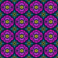 Seamless Pattern Ornament, Traditional, Ethnic, Arabic, Turkish, Indian Patterns suitable for any fabric and textile, wallpaper, packaging, Colorful Ethnic Festive Abstract Pattern
