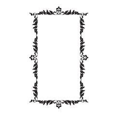 Frame, in the style of an ornament, Vector illustration eps 10, Art.	
