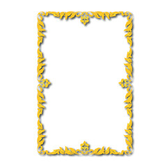 Frame, in the style of an ornament, Vector illustration eps 10, Art.	