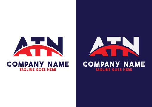 Letter ATN logo design vector template, ATN logo