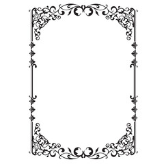Frame, in the style of an ornament, Vector illustration eps 10, Art.	