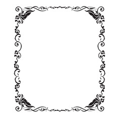 Frame, in the style of an ornament, Vector illustration eps 10, Art.	