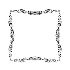 Frame, in the style of an ornament, Vector illustration eps 10, Art.	