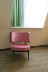 vivid purple armchair in a room modern interior design concept