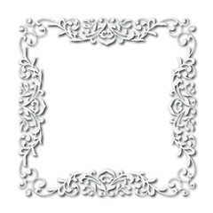 Frame, in the style of an ornament, Vector illustration eps 10, Art.	