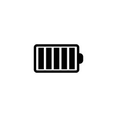 Battery icon flat style vector logo template