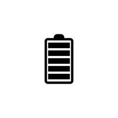 Battery icon flat style vector logo template