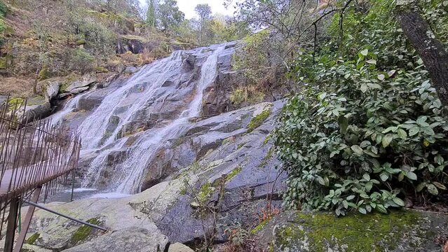 Cascada del Caozo in the Valle del Jerte, Extremadura, C&aacute;ceres. Called the valley of water and cherry. 10/23/2022