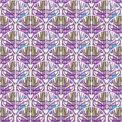 Seamless pattern in the form of a mosaic in retro style. Decorative abstract vintage ornament.