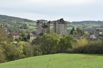 Fototapeta na wymiar Cité médiévale de Curemonte