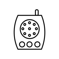 baby monitor line icon
