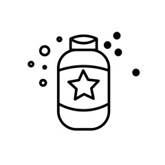 baby powder line icon