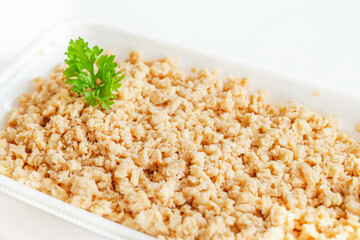 トレーに入った大豆ミート