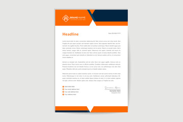 Business corporate official letterhead template design