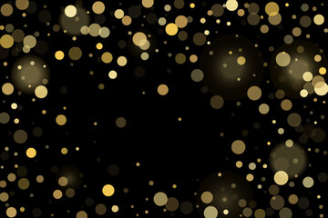 Gold glitter confetti, great design for any purpose. Party decor.